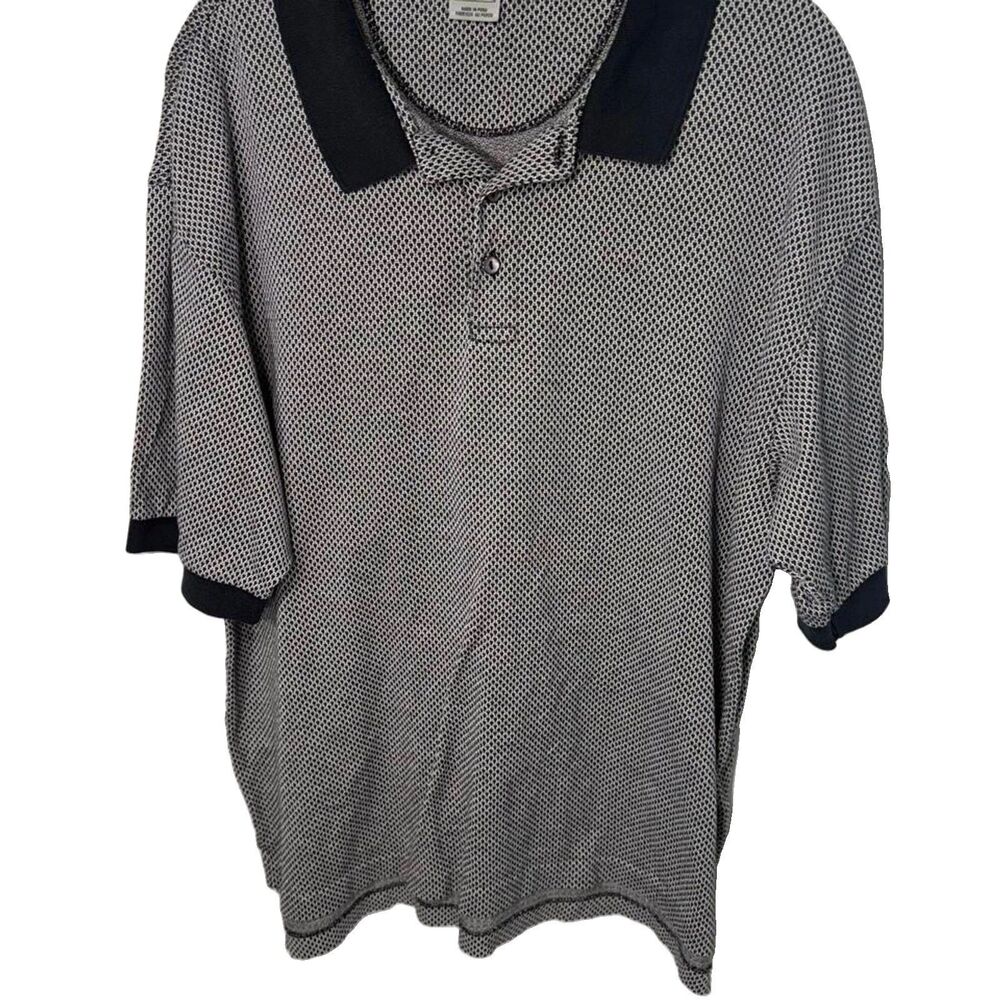 Vintage Tiger Woods Branded Men’s Large Collar Grey Polo